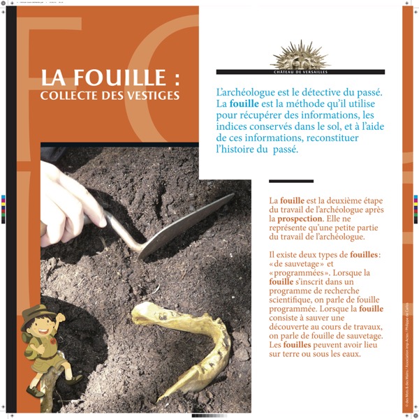 Journées Nationales de l'Archéologie à Paris - la fouille