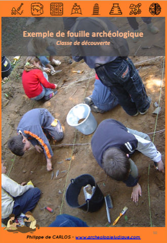Exemple d'une fouille archéologique en séjour de vacances