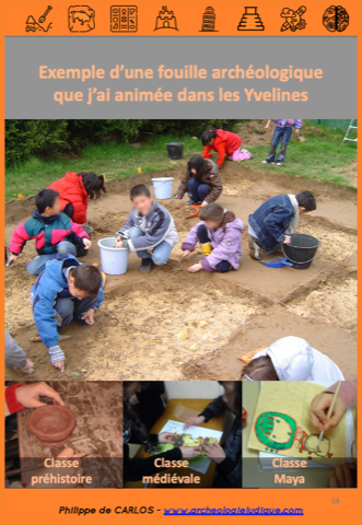 Exemple de fouille et de classes patrimoine thématiques